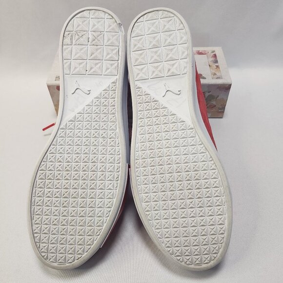 PUMA Red Suede Leather Limited Edition Sneakers - Picture 10 of 15